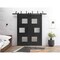 Vdomdoors Sliding Closet Barn Bypass Doors 72 x 80in, Matte Black W/ Frosted Glass, Sturdy 6.6ft Rails SETE6933BBB-BLK-72 - alternate 1