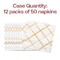 Smarty Had A Party White with Gold Diamond Paper BeverageCocktail Napkins 600 Napkins, 600PK 3296-CASE - alternate 10