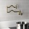 Kingston Brass Wall Mount Pot Filler Faucet, Polished Brass KS2102CG - alternate 5