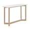 Homeroots 47" White and Natural Wood and Solid Wood Frame Console Table 654014 - alternate 8
