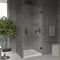 Fab Glass And Mirror Fab Glass Frameless Hinged Single Swinging Shower Door with 3/8 Tempered Glass and Smartguard E SHRO30X72MB - alternate 8
