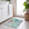 Homeroots 2' X 3' Teal Abstract Washable Non Skid Indoor Outdoor Area Rug 559712 - alternate 9