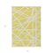 Homeroots 8' X 10' Yellow And Linen Geometric Washable Indoor Outdoor Area Rug 600501 - alternate 8