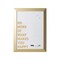 Mastervision Magnetic Dry-Erase, "Do More" Quote, Gold Metallic Frame, 18" X 24" MM04445612 - alternate 1