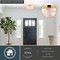 Vaxcel Riverside 2-Light Drum Flush Mount Ceiling Light, Muted Brass, Clear Ribbed Glass C0366 - alternate 9