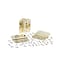 Global Door Controls 4 in. x 4 in. Bright Brass Spring Full Mortise 5/8 in. Radius Door Hinge with Fixed Pin - Pack of 3 CPS4040-5/8-US3-3 - alternate 5