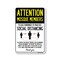 Signmission PSA Mosque Members Practice Social Distancing 14in X 10in Peel And Stick Wall Graphic, RD-1014-25385 OS-NS-RD-1014-25385 - alternate 1