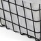 Homeroots 13" Black And White Fabric And Metal Basket 379833 - alternate 8