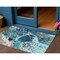 Homeroots 3' X 5' Teal Blue And Navy Blue Nautical Washable Indoor Outdoor Area Rug 581509 - alternate 1