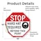 Signmission Stop Hard Hat Required Beyond This, 18 Inch X 18 Inch, Vinyl Decal OC-D-18-121 - alternate 4