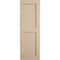 Ekena Millwork Rustic Two Equal Panel Flat Panel Sandblasted Faux Wood Shutters (Per Pair), Primed Tan, 18"W x 62"H SHUFP18X62SDPR - alternate 18