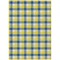 Homeroots 10' X 14' Yellow Blue And Beige Plaid Washable Indoor Outdoor Area Rug 601451 - alternate 9