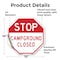Signmission Stop Campground Closed, 10 Inch X 10 Inch, Vinyl Decal OC-D-10-285 - alternate 4