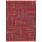 Homeroots 3' X 5' Red And Brown Geometric Washable Indoor Outdoor Area Rug 598298 - alternate 8