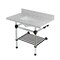 Kingston Brass 36-Inch Carrara Marble Console Sink with Acrylic Legs and Shelf, 8-Inch, 3-Hole KVPB3630MASQB5 - alternate 1