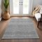 Homeroots 5' X 8' Gray And Silver Chevron Washable Indoor Outdoor Area Rug 612263 - alternate 8