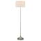 Homeroots 62" Nickel Floor Lamp With White Fabric Drum Shade 523539 - alternate 7