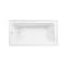Kingston Brass 60-Inch Acrylic Rectangular 3-Wall Alcove Tub Combo with Waste and Overflow Drain, Left Hand Drain CVTAP603222L1 - alternate 4