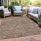 Homeroots 10' X 14' Brown And Beige Floral Washable Indoor Outdoor Area Rug 594616 - alternate 7