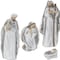 Homeroots Set of Six White And Silver Resin Christmas Nativity Figurines, 6PK 634114 - alternate 5