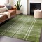 Homeroots 5' X 8' Green Black And Ivory Plaid Washable Indoor Outdoor Area Rug 596334 - alternate 8