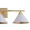 Jonathan Y Yvette 3-Light 25" Metal Vanity Wall Light, White/Gold JYL9014A - alternate 6