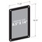 Azar Displays Black Window Sign Holder Frame with Suction Cups 8.5in x 14in, 2PK 106697-BLK-2PK - alternate 5