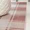 Jonathan Y Sabine Traditional Farmhouse Bold Gingham Salmon/Cream 2 ft. x 8 ft. Indoor/Outdoor Runner Rug TSN203A-28 - alternate 8