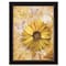 Homeroots Flowers and Butterflies II 1 Black Framed Print Wall Art 415882 - alternate 1