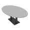 Skutchi Designs Oval Conference Table With Power Unit, 48 in W, 72 in L, Grey HAR-OVL-48X72-DOU.BK-U779-NA - alternate 1