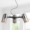 Jonathan Y Loki 22" 3-Light Adjustable Metal LED Chandelier, Brushed Nickel/Black JYL6128A - alternate 12