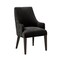 Manhattan Comfort Beever Chenille Wood Armchair in Black DC103AR-BK - alternate 6