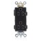 Leviton PlugsandReceptacles, 20A, 125VAC, Blk, Nylon 16362-E - alternate 1
