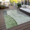 Homeroots 3' X 5' Olive Green And Gray Abstract Washable Indoor Outdoor Area Rug 582014 - alternate 9