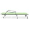 Leisuremod Marlin Patio Chaise Lounge Chair with Armrests in Grey Aluminum Frame, Green MLAGR-77G - alternate 8