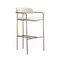 Manhattan Comfort Serene Metal Upholstered Barstool in Alabaster BS1881-CR - alternate 8