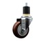 Service Caster 3.5'' SS Maroon Poly Wheel Swivel 1-7/8'' Expanding Stem Caster SCC-SSEX20S3514-PPUB-MRN-178 - alternate 1