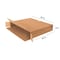 Zoro Select 30 in x 5 in x 24 in Shipping Box, Kraft, Corrugate, Single Wall, 32 ECT 11A666 - alternate 2