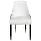 Leisuremod Allure Modern Dining Chair In Black Fabric and Oak Wood Legs, 2PK AC49WBL2 - alternate 10