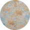 Homeroots 8' Midnight Ivory And Coffee Round Abstract Washable Indoor Outdoor Area Rug 643597 - alternate 1