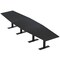 Skutchi Designs 16 Person Conference Table With Power Unit | 16' Hexagon Table | Harmony Series HAR-HEX.IR-48X192-T.BK-U999ST19-NA - alternate 1
