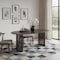 Homeroots 79" Walnut Solid Wood Double Pedestal Base Oval Dining Table 721109 - alternate 7