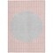 Homeroots 5' X 8' Pink And Silver Striped Washable Indoor Outdoor Area Rug 597188 - alternate 9