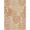 Homeroots 6' X 9' Orange And Ivory Nautical Indoor Outdoor Area Rug 550203 - alternate 1