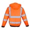 Dome75 Hi-Vis Bomber Jacket, Polyester, Class ANSI/ISEA 107-2020 Class 3 Type R, HiVis Orange/Black Bottom DJB3832 - alternate 6