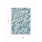Homeroots 5' X 8' Teal Blue And Ivory Abstract Washable Indoor Outdoor Area Rug 614390 - alternate 7