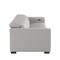 Homeroots 110" Light Gray Top Grain Leather Reclining Metal USB Sofa 720309 - alternate 9