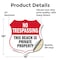 Signmission No Trespassing Shield Sign This Beach Is, 18 Inch X 18 Inch, Vinyl Decal SHI-D-18-417 - alternate 5