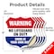 Signmission Pool Warning Shield Sign No Lifeguard On, 4 inch X 4 inch, Vinyl Decal, 5PK SHI-D-5PACK-4-432 - alternate 4