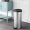 Happimess Oscar Round 8-Gallon Step-Open Trash Can with FREE Mini Trash Can, Platinum Silver HPM1001A - alternate 10